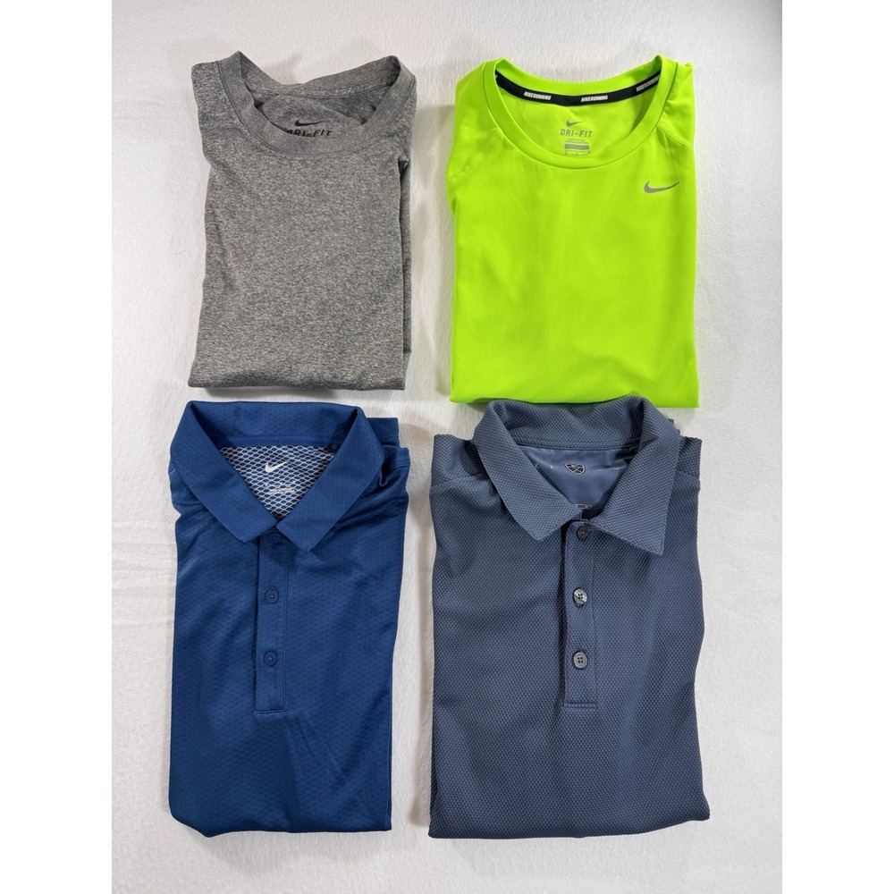 Nike Dri Fit Nike Golf Mens Performance Shirts Polos Medium Activewear Lot of 4